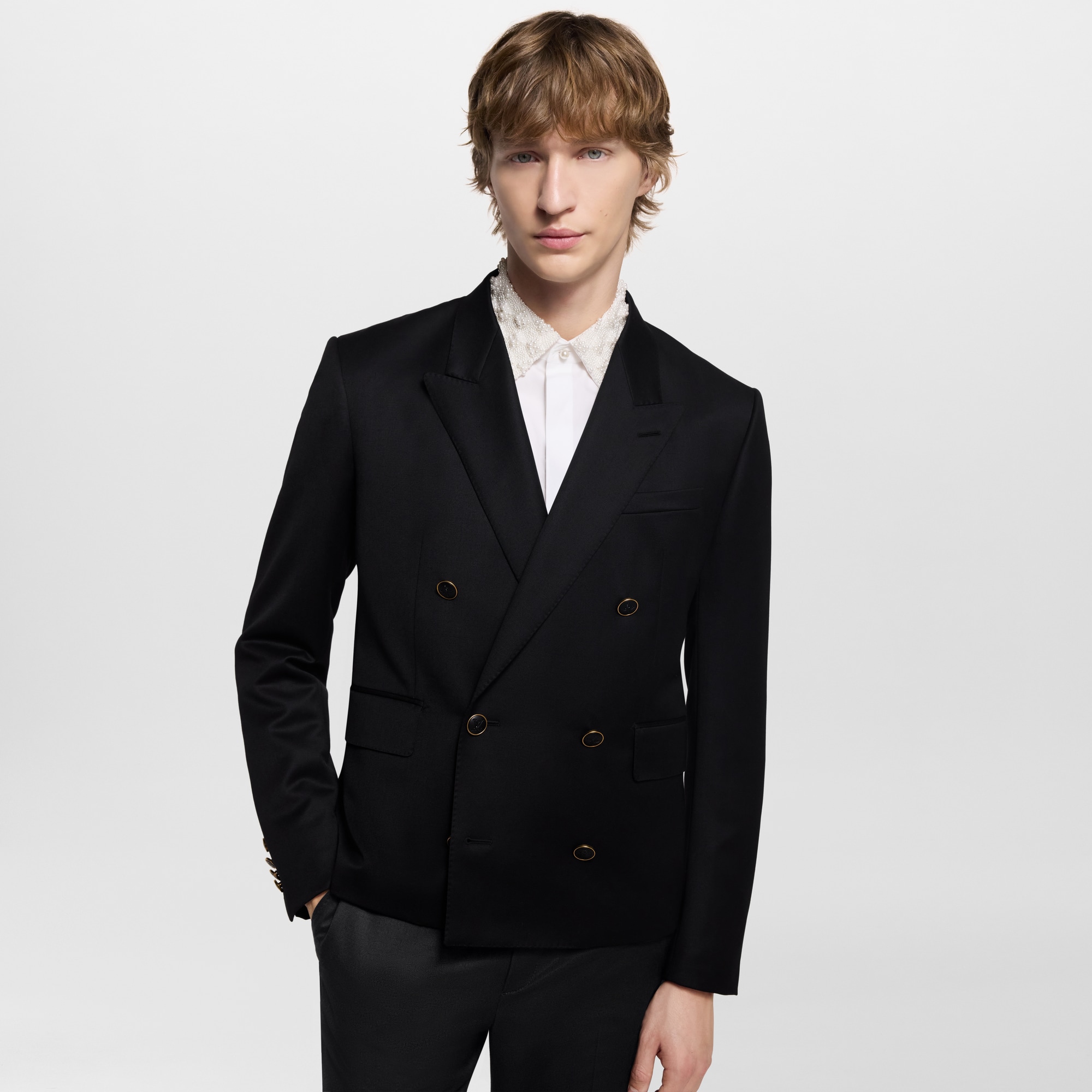 Cropped Double-Breasted Jacket - Ready-to-Wear 1AGMVH | LOUIS VUITTON